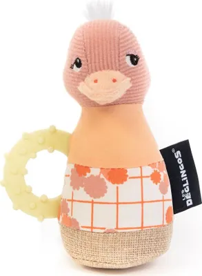 Produktbild von Les Degligos Flamingo Beißring mit Rassel