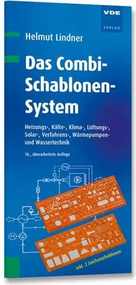 Produktbild von Combi-Schablonen-System, 10. Auflage, mit 2 Zeichenschablonen und Symbolkatalog (über 520 Symbole) für Block-, Schalt- und Fließbilder