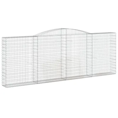 Obrázek produktu pro Klenutý gabionový koš 400 x 30 x 140/160 cm pozinkované železo