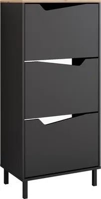 Produktbild von Schuhkipper Vicco Marelle Anthrazit/Artisan 60 x 129.5 cm mit 3 Fächern, Model 57862