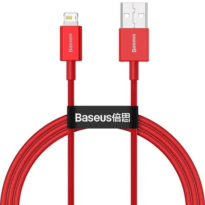 Produktbild von Baseus CALYS-A09, 1 m, Lightning, USB A, Männlich, Männlich, Rot