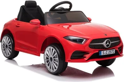 Produktbild von Mercedes-Benz CLS 350 Kinderelektrofahrzeug Kinderfahrzeug Elektrofahrzeug 2 Motoren 12V mit Musik und Soundeffekte in Rot