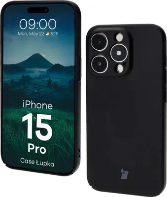 Produktbild von Bizon Case Lupka Apple iPhone 15 Pro schwarz
