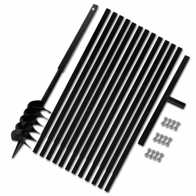 Zdjęcie produktu dla vidaXL Ślimak z uchwytem 120 mm rura przedłużająca 13 m