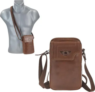 Produktbild von Greenburry Vintage Umhängetasche Leder 13 cm