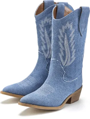 Produktbild von LASCANA Cowboy Boots denimblau Größe 40