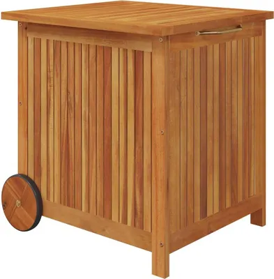 Obrázok produktu pre vidaXL Záhradná truhlica s kolieskami 60x50x58 cm Masívne drevo Akácia