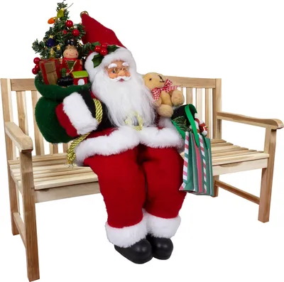 Produktbild von Weihnachtsmann 30cm Kjell Kantenhocker Dekofigur Weihnachten