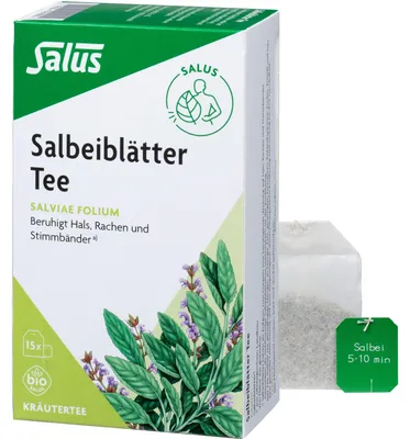 Produktbild von Salus Salbeiblätter, Kräutertee, Salviae folium 15 St