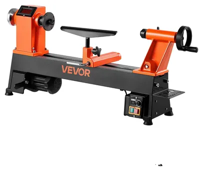 Obrázek produktu pro VEVOR soustruh na dřevo, 1 hp/750 W, soustruh na dřevo s proměnlivými otáčkami od 0 do 3800 ot/min, pracovní stůl 304 x 465 mm, soustruh, pro začátečníky a kutily, kteří se zabývají zpracováním dřeva
