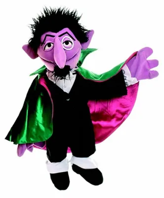 Produktbild von Living Puppets Handpuppe Graf Zahl Sesamstrasse 65 cm SE106