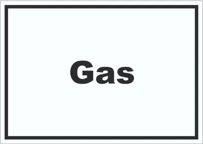 Produktbild von Gas Aufkleber mit Text Anschluss waagerecht A9 (37x52mm)