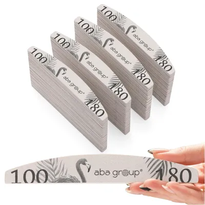 Image de Lime à ongles - Demi-lune - 100/180 - Jetable - 100 pièces