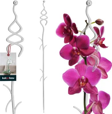 Produktbild von KOTARBAU® Pflanzenstütze Transparent PVC 55 cm Tannenbaum Blumenstütze Rankhilfe Zimmerpflanzen Blumenstütze Garten Orchideenstab Stützstab Pflanzen dekorative Pflanzenhalter Zimmerpflanzen Rankstäbe
