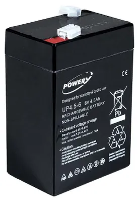 Image de Batterie gel-plomb Powery 6V 4,5Ah
