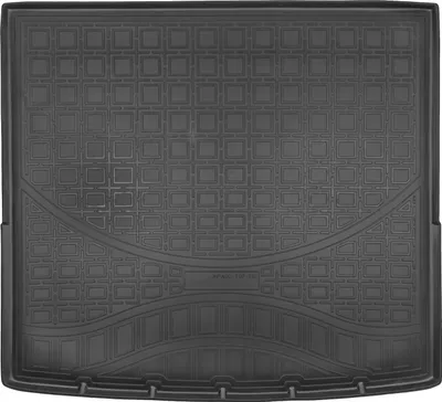Image de Tapis De Coffre en Caoutchouc TPE Pour BMW X1 F48 2014-2022, Bord Haut, Noir, Antidérapant, Toutes Saisons