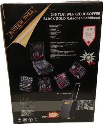 Obrázek produktu pro Sada nářadí v kufříku na kolečkách - Platinum Tools s 349 díly.