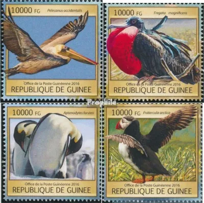 Produktbild von Briefmarken Guinea 2016 Mi 11806-11809 (kompl. Ausgabe) postfrisch Seevögel