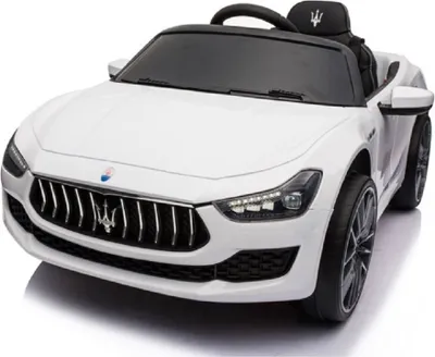 Produktbild von Kinder Elektroauto Maserati Ghibli, 12V zwei Motoren, Fernbedienung, weiss