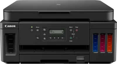 Produktbild von Canon PIXMA G6050 MegaTank, Tintenstrahl, Farbdruck, 4800 x 1200 DPI, A4, Direktdruck, Schwarz