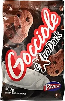 Produktbild von Pavesi Kekse Gocciole mit Kakao Extra Dark 400g - 4er Pack of 400 g - [1,6 Kg]