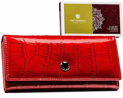 Image de Peterson Portefeuille en cuir pour femmes Jawara Rouge Taille unique