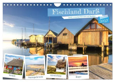 Produktbild von Fischland Darß, Land zwischen Ostsee und Bodden (Wandkalender 2027 DIN A4 quer), CALVENDO Monatskalender