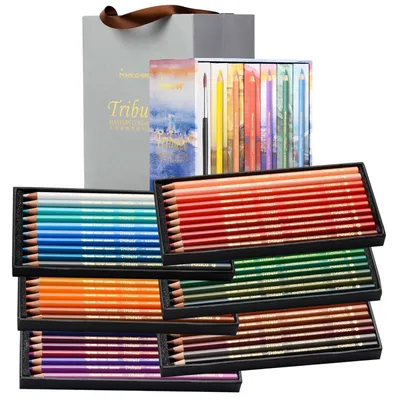 Produktbild von Buntstifte zum Ausmalen Ölbasierend 60 Farben Mehrfarbig 4,0 mm Kernstärke