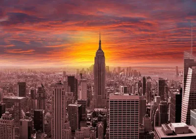 Produktbild von ENJOY Puzzle Sonnenuntergang über der New Yorker Skyline 1000 Teile