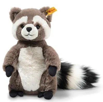 Produktbild von Steiff Kuscheltier Soft Cuddly Friends Waschbär Pedro Braunweiß (23cm)