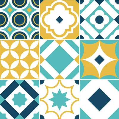 Obrázek produktu pro Samolepicí obkladové nálepky do kuchyně a koupelny – 9 obkladových nálepek Azulejos – 9 nálepek, 15 x 15 cm