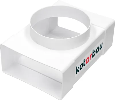 Obrázok produktu pre KOTARBAU® T-kus pre ploché ventilačné potrubie 120x60mm s otvorom ⌀100mm