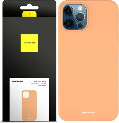 Produktbild von Spacecase Silikonhülle iPhone 12 Pro Max orange