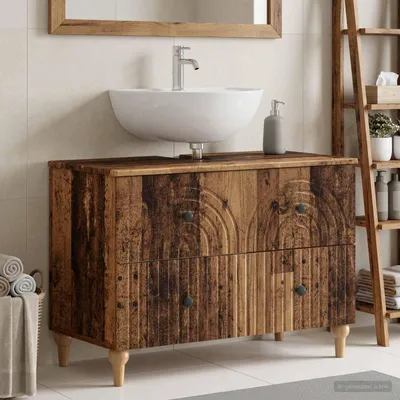 Immagine prodotto di Maison Exclusive - Mobile lavabo ALKMAAR, legno di recupero, 82 x 41 x 59 cm