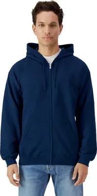 Image de Gildan - Sweat à capuche "Softstyle" avec fermeture éclair sur toute la longueur Moyen pour hommes RW10339 (4XL) (Bleu marine)