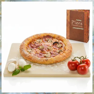 Produktbild von Profi Pizzastein für Backofen, Premium Backstein für Gasgrill & Pizzaofen ; Variante: Rechteckig