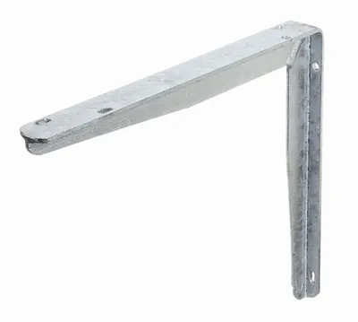 Image de Alberts 800833 Console en profilé en T, pour sollicitation et charge extrêmes, galvanisée à chaud, hauteur 250 mm, profondeur 300 mm, jeu de 2 pièces