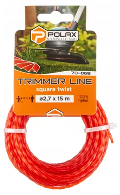 Zdjęcie produktu dla Żyłka tnąca do podkaszarki kosy Skręcony Kwadrat Mocna 2.7 mm x 15 m Polax