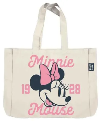 Image de Arditex Minnie, sac en tissu beige sur toile, dimensions 46 x 40,5 x 10 cm. Pour enfants, couleur beige, taille unique