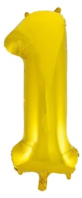 Immagine prodotto di Palloncino in foil numero 1 oro