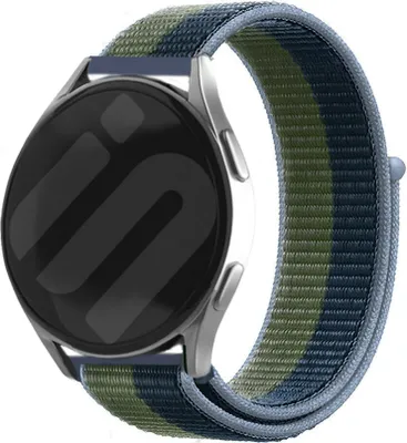 Produktbild von Strap-it Samsung Galaxy Watch 6 Classic 47mm Nylon Armband (Moosgrün)