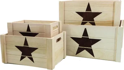 Produktbild von Holzkisten-Set 4 Größen