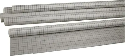 Produktbild von Creativ Company Schnittmusterpapier kariert 80 cm 15 m transparent Bastelpapier