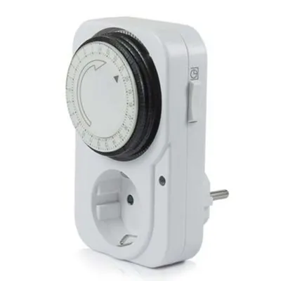 Produktbild von ViVanco™24 Stunden Zeitschaltuhr mechanisch weiß - Kabe