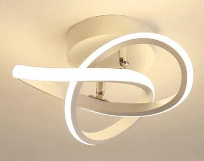 Obrázek produktu pro Moderní hliníkové LED stropní svítidlo, 22 W, 2500 lm, teplé bílé světlo 3000 K, bílé LED, do obývacího pokoje, ložnice, chodby a kuchyně.