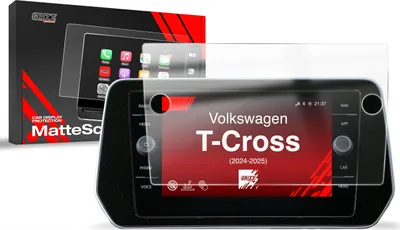 Produktbild von Matte Autodisplayfolie für Volkswagen T-Cross Discover Media (2024-2025), Grizz Protector