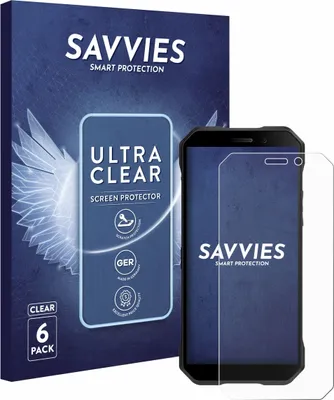 Produktbild von 6x Für Doogee S61 Pro Schutzfolie Savvies Displayschutz Display Schutz Folie Klar Transparent