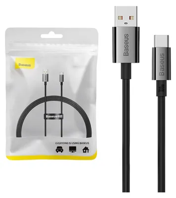 Obrázok produktu pre USB-A to USB-C Cable Baseus Superior Series, 100W, 5A, 1m, Black