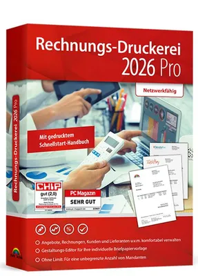 Produktbild von Rechnungs-Druckerei 2026 Pro