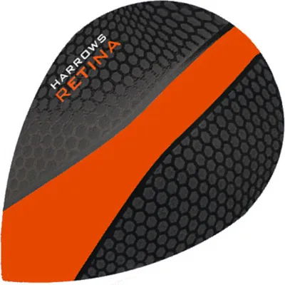 Produktbild von Karella Dart Flights Retina F1191, Orange, 100 Mikrometer, robust